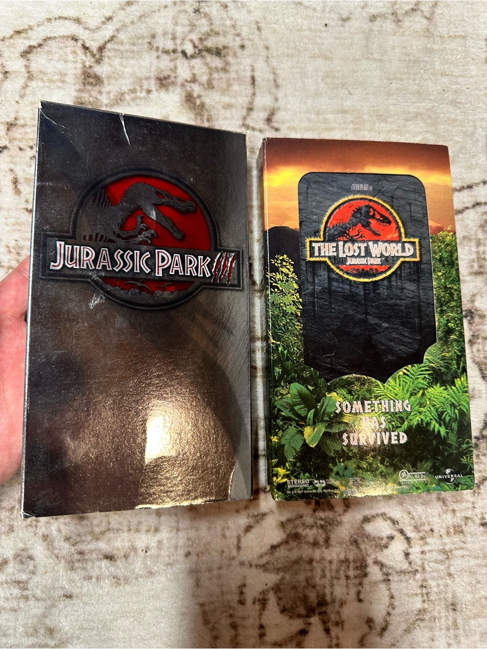 Jurassic Park / The Lost World VHS Tapes 1990’s Nostalgic Collection